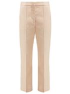 Matchesfashion.com Stella Mccartney - Cropped Tailored Twill Trousers - Womens - Light Pink
