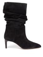 Matchesfashion.com Paris Texas - Slouchy Suede Boots - Womens - Black