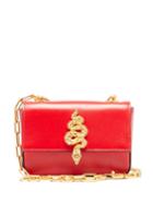 Matchesfashion.com Valentino Garavani - Maison Snake Leather Shoulder Bag - Womens - Red
