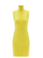 Ladies Rtw Norma Kamali - Turtle Slim-fit Jersey Dress - Womens - Yellow