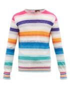 Matchesfashion.com Loewe Paula's Ibiza - Degrad-striped Sweater - Mens - Multi