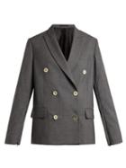 Matchesfashion.com Golden Goose Deluxe Brand - Misam Double Breasted Blazer - Womens - Grey