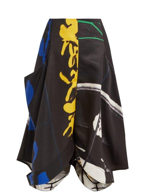 Matchesfashion.com Jw Anderson - X Gilbert & George Print Culottes - Womens - Black Multi