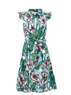 Matchesfashion.com La Doublej - Short & Sassy Floral-print Cotton Dress - Womens - Multi