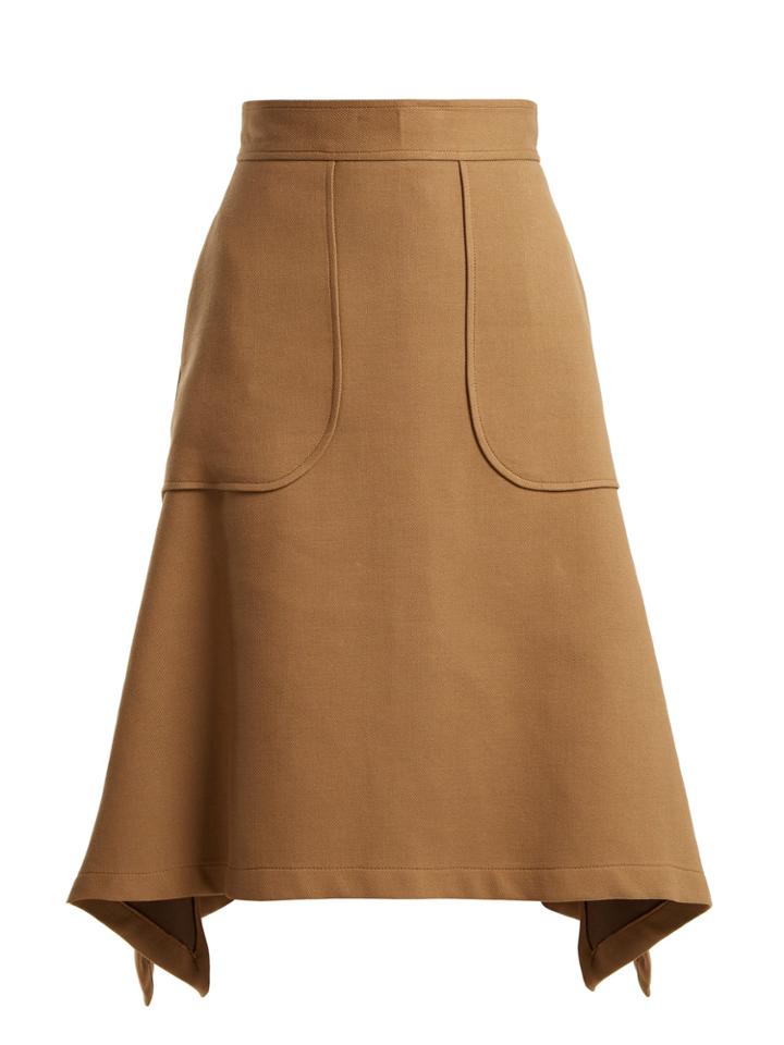 See By Chloé City Cotton-blend Midi Skirt