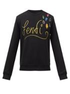 Fendi - X Noel Fielding Cotton-jersey Sweatshirt - Mens - Black