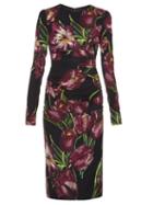 Dolce & Gabbana Tulip-print Ruched Dress