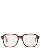 Matchesfashion.com Gucci - Tortoiseshell Square Frame Acetate Glasses - Womens - Tortoiseshell