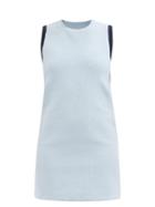 Jacquemus - Sorbetto Scoop-back Chenille Mini Dress - Womens - Light Blue