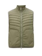 Matchesfashion.com Brunello Cucinelli - Quilted Down-filled Gilet - Mens - Green