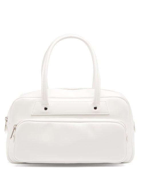 Matchesfashion.com Comme Des Garons Comme Des Garons - Faux-leather Bowling Bag - Womens - White
