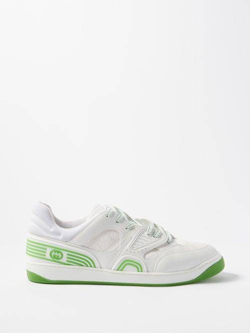 Gucci - Basket Bio-based Pu Trainers - Mens - White Green