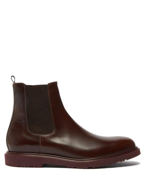 Mens Shoes Paul Smith - Lambert Leather Chelsea Boots - Mens - Dark Brown