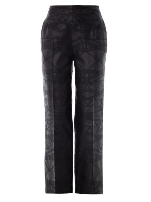 Mary Katrantzou Bridge Jacquard Wool Trousers