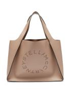 Stella Mccartney - Stella Perforated-logo Faux-leather Tote Bag - Womens - Beige