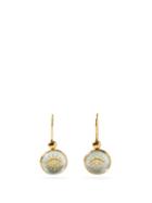 Matchesfashion.com Katerina Makriyianni - Evil Eye Mother-of-pearl & Gold-plated Earrings - Womens - White