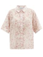 Matchesfashion.com Sir - Caprice Floral-print Cotton-blend Shirt - Womens - White Print