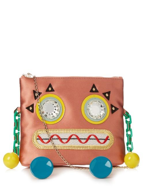 Charlotte Olympia Rusty Rosie Satin Cross-body Bag