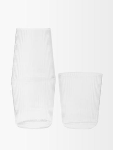 R+d.lab - Luisa Bonne Nuit Carafe And Glass Set - Clear