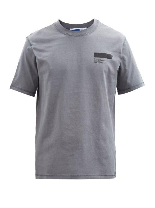 Affixwrks - Standardised Cotton-jersey T-shirt - Mens - Blue