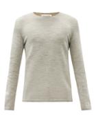 Matchesfashion.com Comme Des Garons Shirt - Reversible Wool-blend Sweater - Mens - Grey