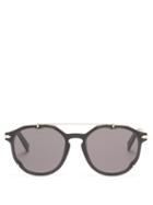 Mens Eyewear Dior - Diorblacksuit Round Acetate Sunglasses - Mens - Black