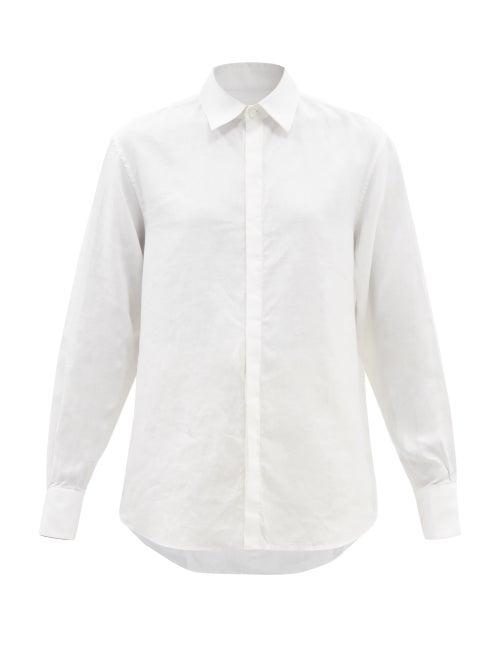 Bourrienne Paris X - Authentique Linen Shirt - Womens - White
