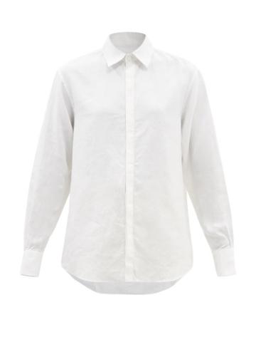 Bourrienne Paris X - Authentique Linen Shirt - Womens - White