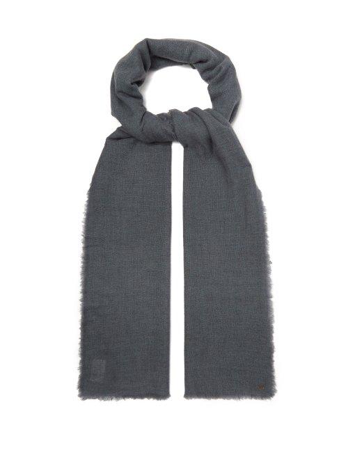 Matchesfashion.com From The Road - Pari Wool Blend Scarf - Mens - Blue