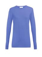 Matchesfashion.com Raey - Long Line Fine Knit Cashmere Sweater - Womens - Purple
