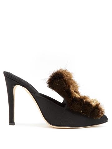 Sanayi 313 Fiocco Bow-tassel Faille High-heel Mules