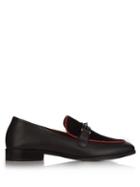 Newbark Melanie Leather And Suede Loafers