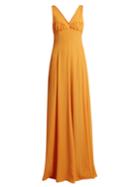 Emilia Wickstead Fanina Crossover-back Crepe Gown