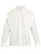 Matchesfashion.com Sasquatchfabrix - Big Scarf Box Cotton Shirt - Mens - White