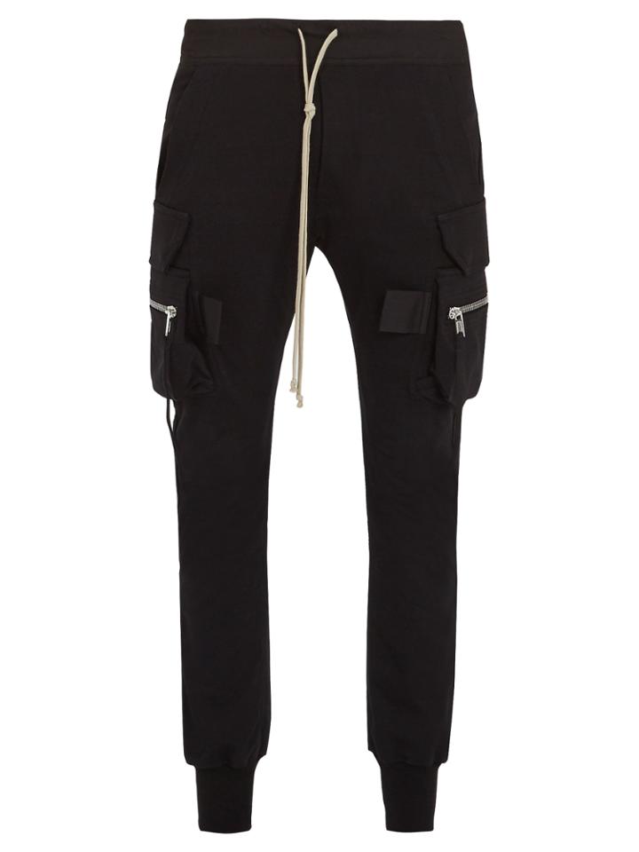 Rick Owens Slim-leg Cotton Cargo Trousers