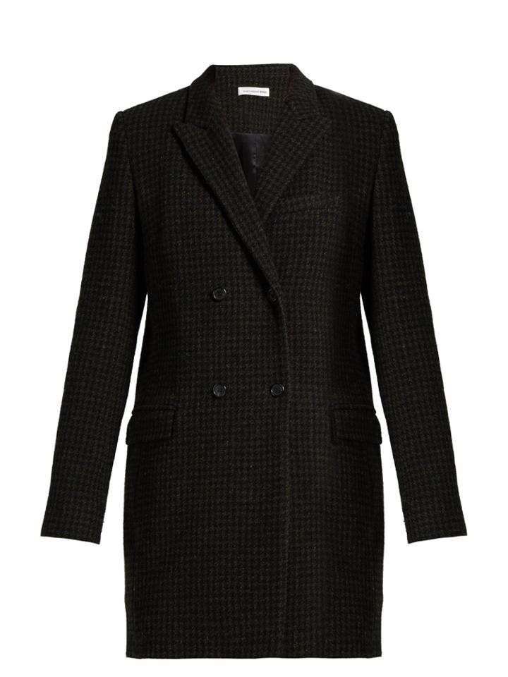 Isabel Marant Étoile Iken Double-breasted Hound's-tooth Coat