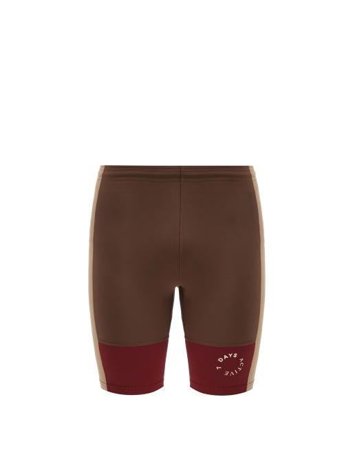 Matchesfashion.com 7 Days Active - Combo Sprinter Stretch-jersey Shorts - Mens - Red