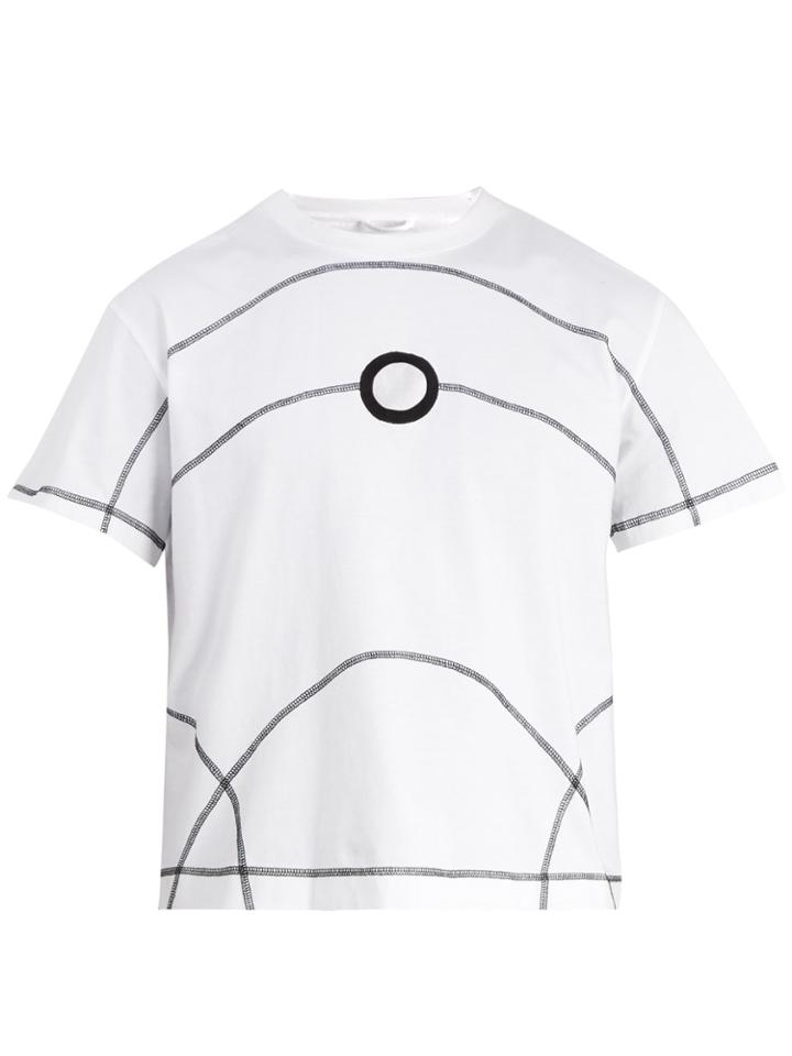 Craig Green Flat-lock Detail Crew-neck Cotton T-shirt