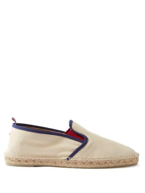 Castaer - Julian Canvas And Jute Espadrilles - Mens - White