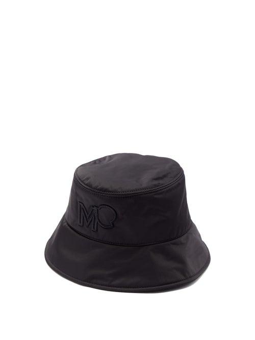 Matchesfashion.com Moncler - Logo-embroidered Bucket Hat - Womens - Black