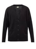 Nudie Jeans - Manne V-neck Cardigan - Mens - Black