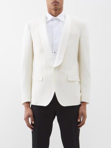 Dolce & Gabbana - Shawl-lapel Wool-blend Tuxedo Jacket - Mens - Ivory