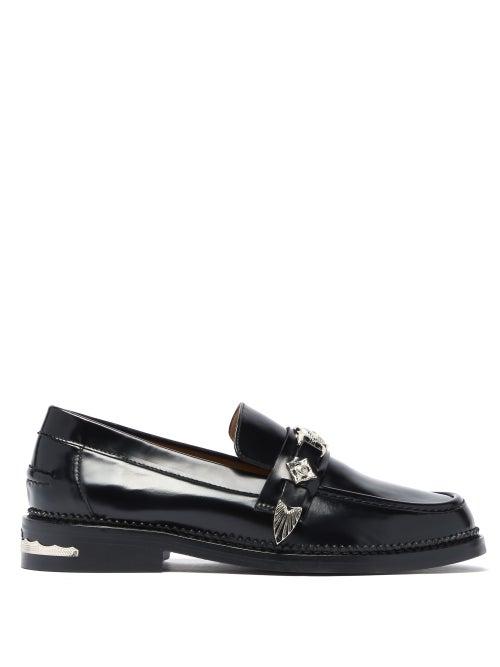 Matchesfashion.com Toga - Leather Penny Loafers - Womens - Black