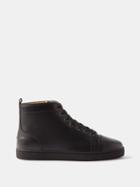 Christian Louboutin - Louis Leather High-top Trainers - Mens - Black