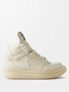 Rick Owens Drkshdw X Converse - Turbowpn Weapon Leather High-top Trainers - Mens - White