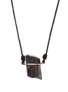 Matchesfashion.com Luis Morais - Crystal And Gold Pendant Necklace - Mens - Black