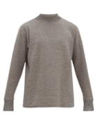 Matchesfashion.com Snow Peak - Funnel Neck Dropped Sleeve Sweater - Mens - Grey