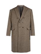 Matchesfashion.com Balenciaga - Checked Wool Coat - Mens - Grey