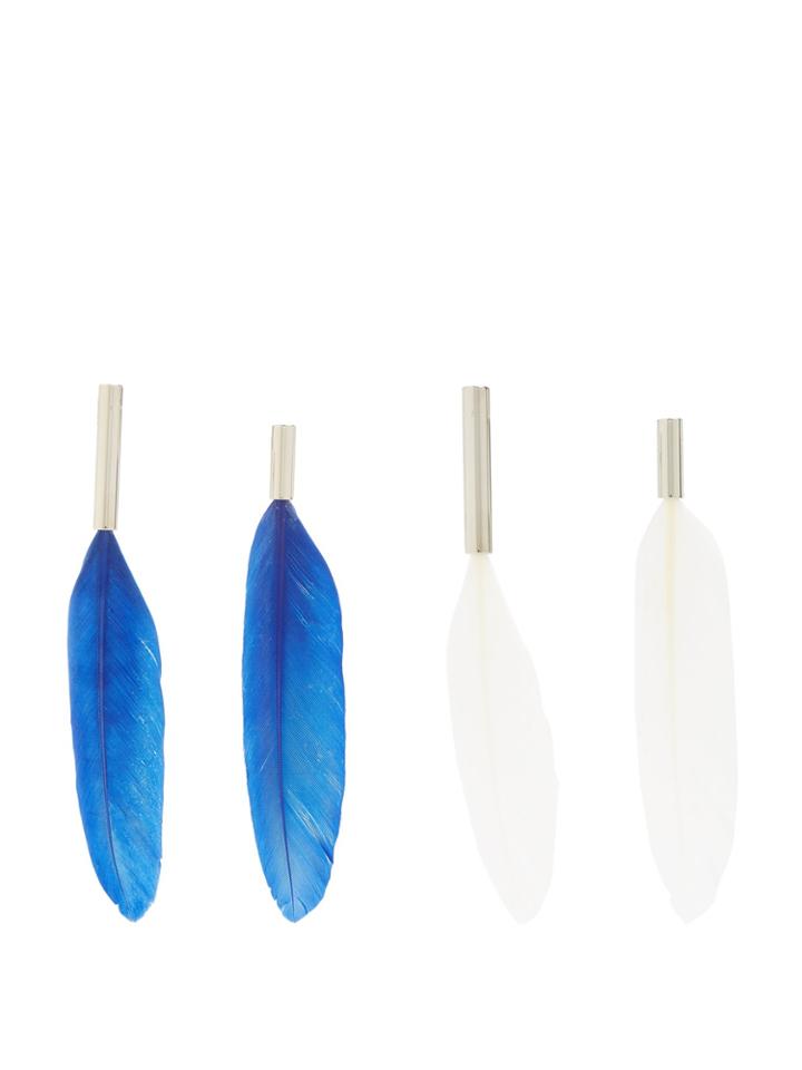 Maison Margiela Feather-drop Earrings