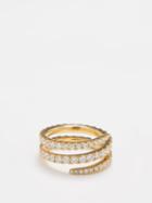 Anita Ko - Coil Diamond & 18kt Gold Ring - Womens - Gold Multi